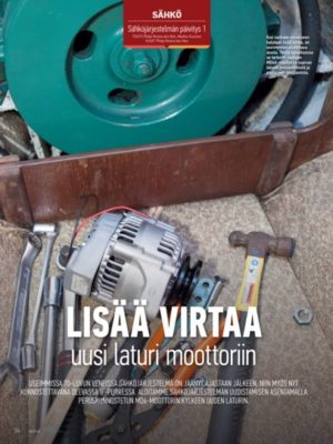 Lisää virtaa, uusi laturi moottoriin – Sähköjärjestelmän päivitys 1