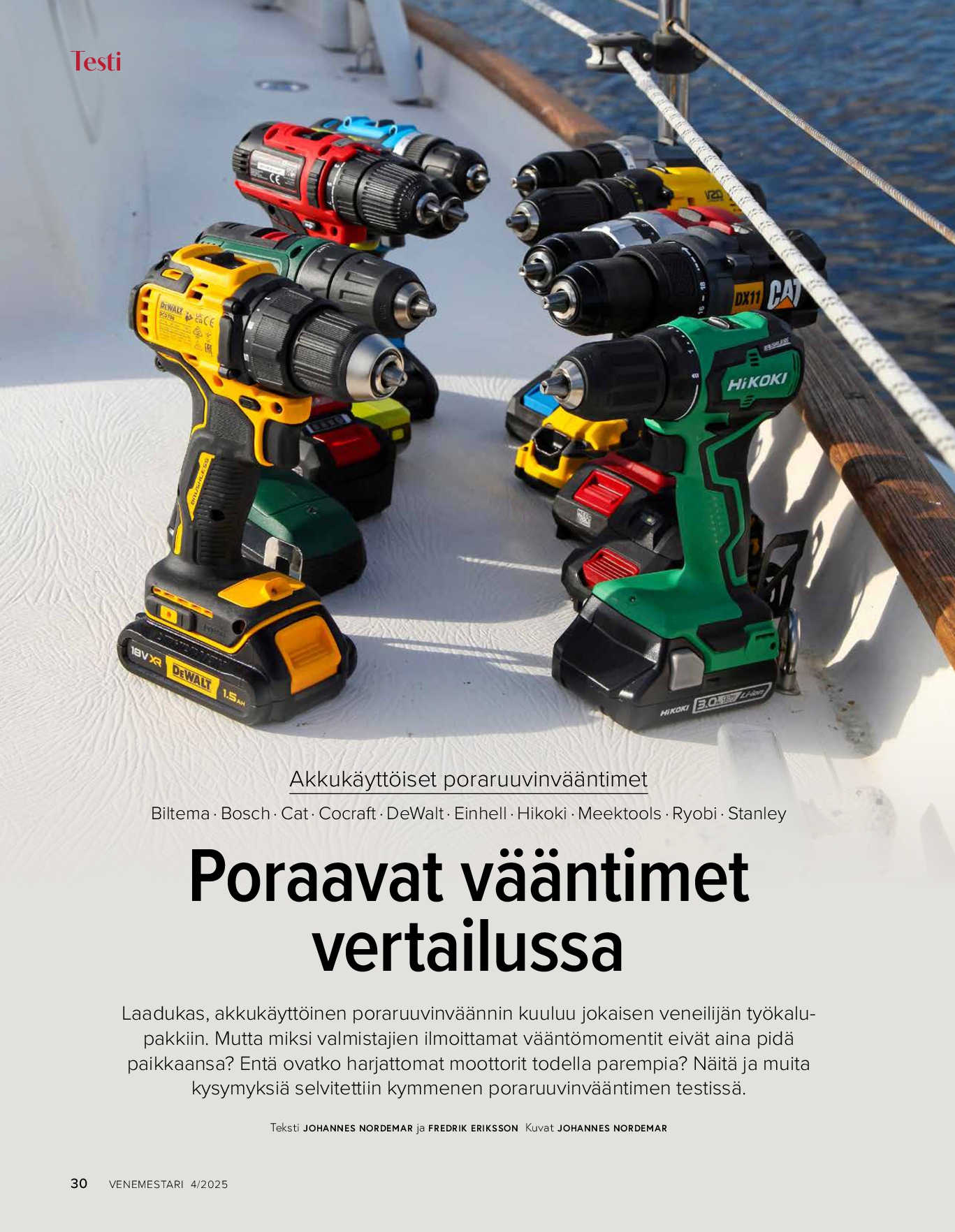 Testi: Akkukäyttöiset poraruuvinvääntimet