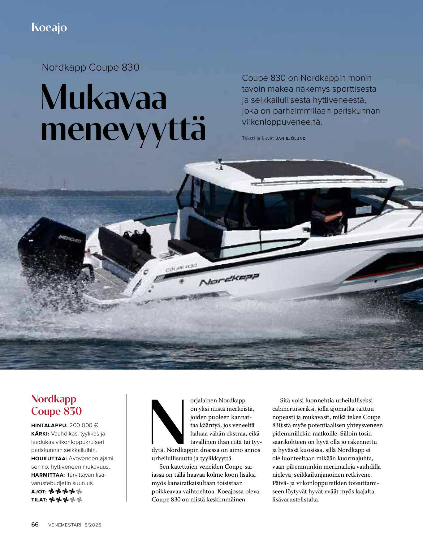 Koeajo: Nordkapp Coupe 830