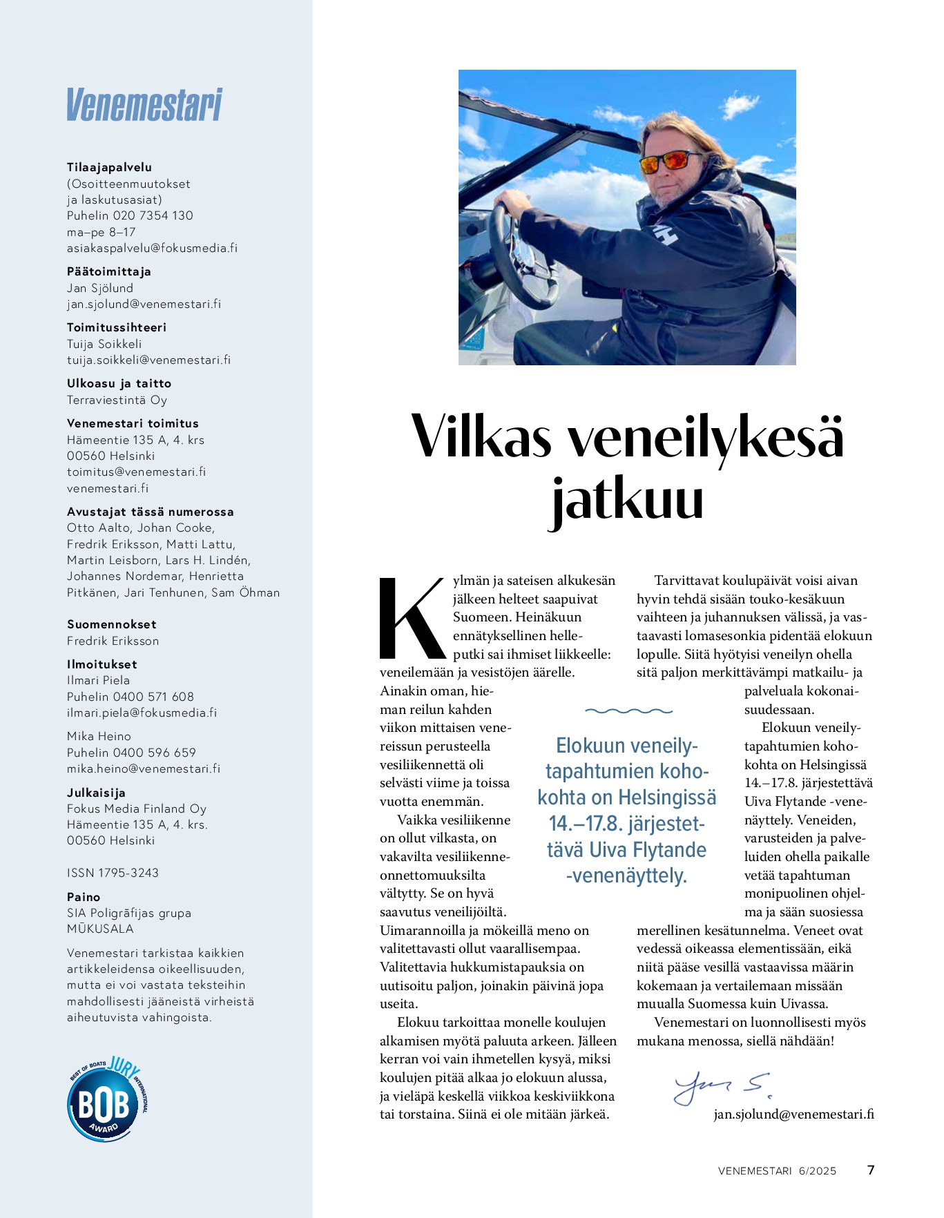Pääkirjoitus 6/2025