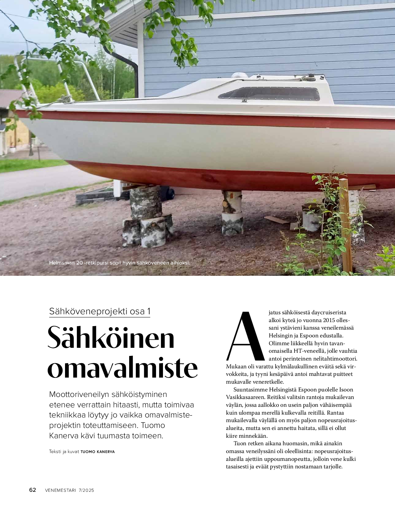 Tee se itse: Sähkövene