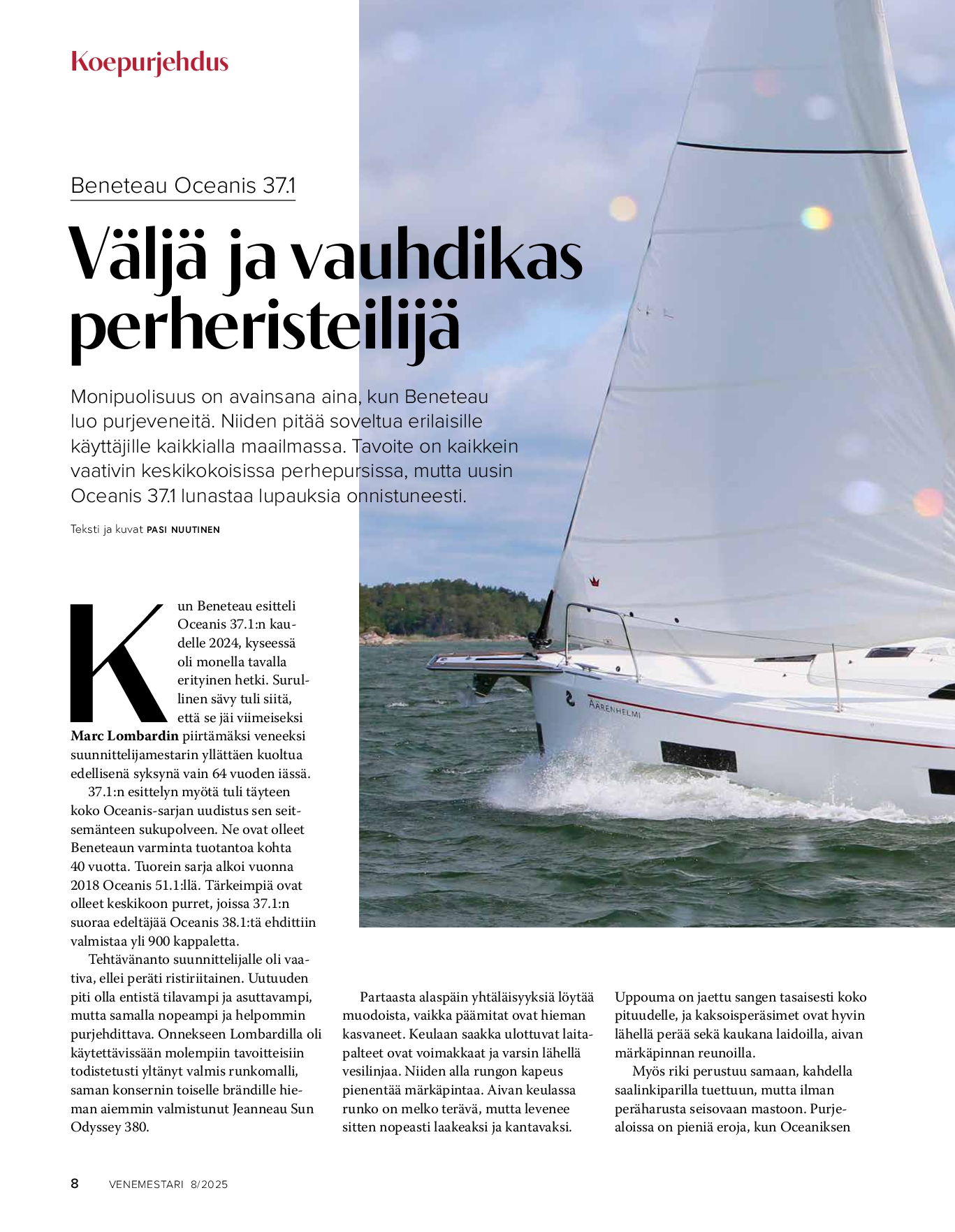 Koepurjehdus: Beneteau Oceanis 37.1