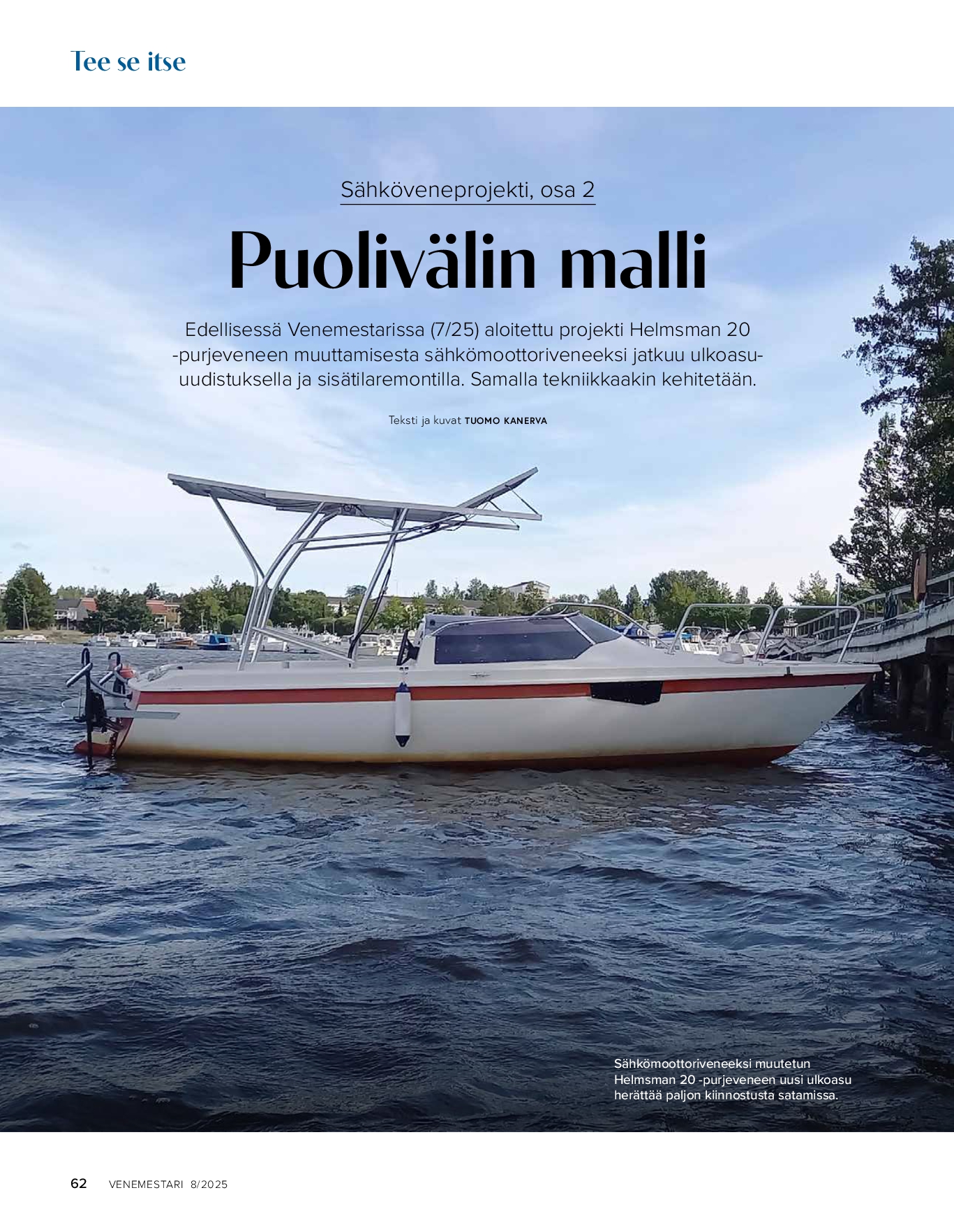 Tee se itse: Sähkövene, osa 2