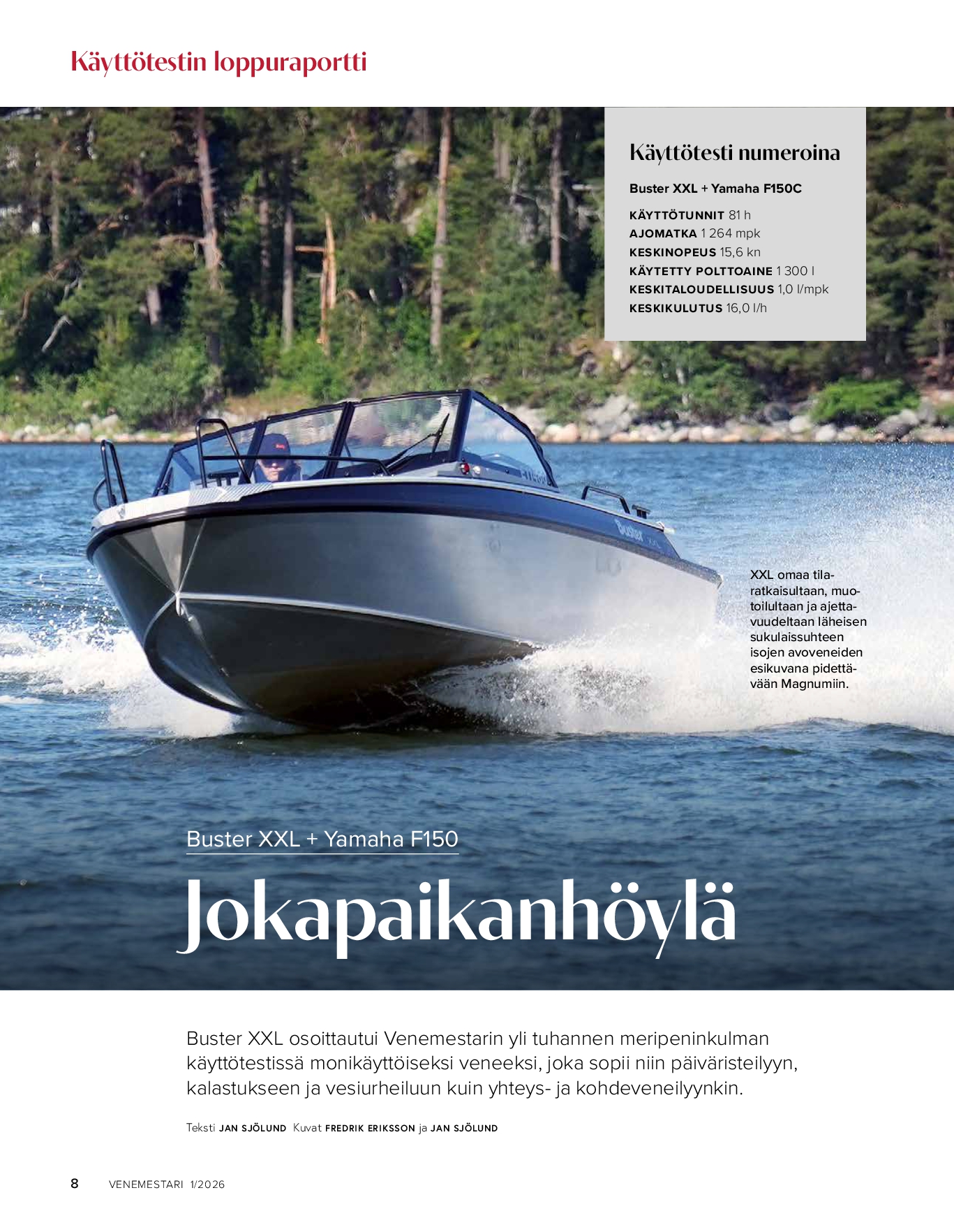 Buster XXL -käyttötestin loppuraportti