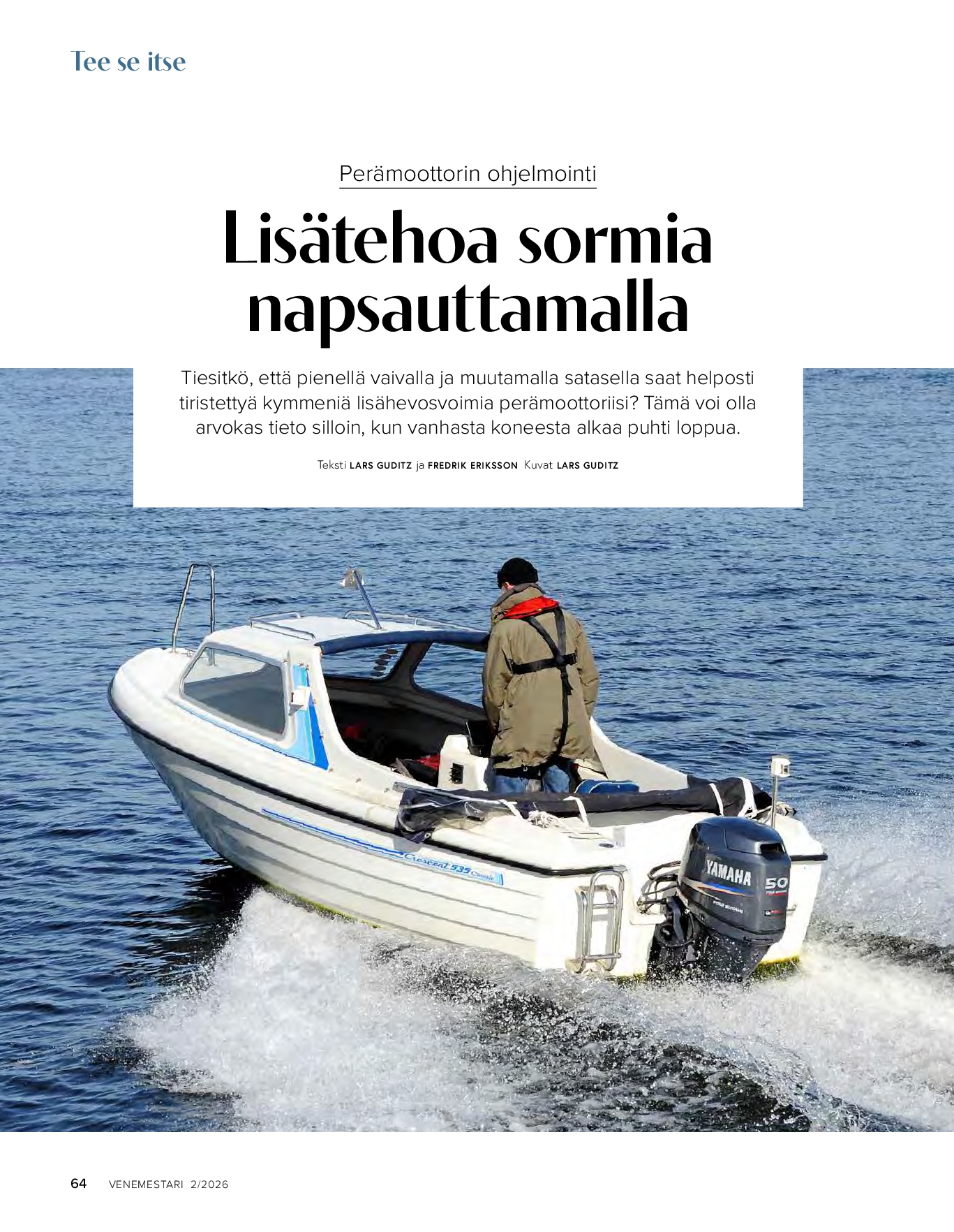 Näin se tehdään: perämoottorin ohjelmointi