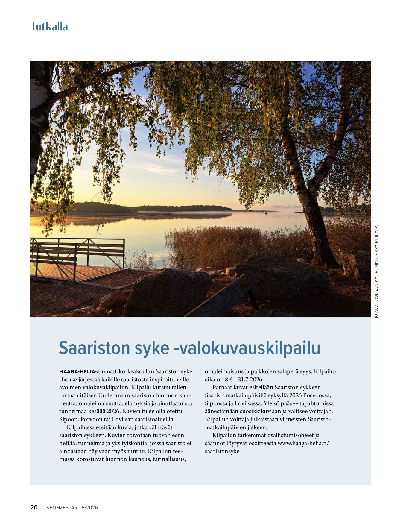 Tutkalla 5/26