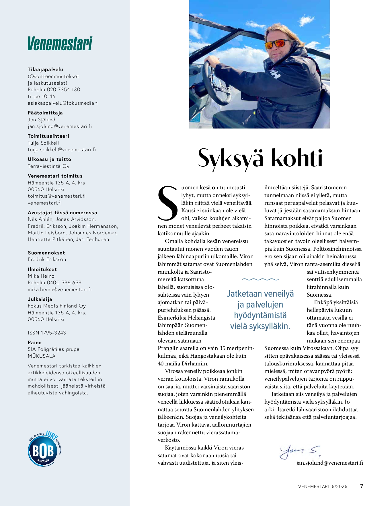 Pääkirjoitus 6/2026