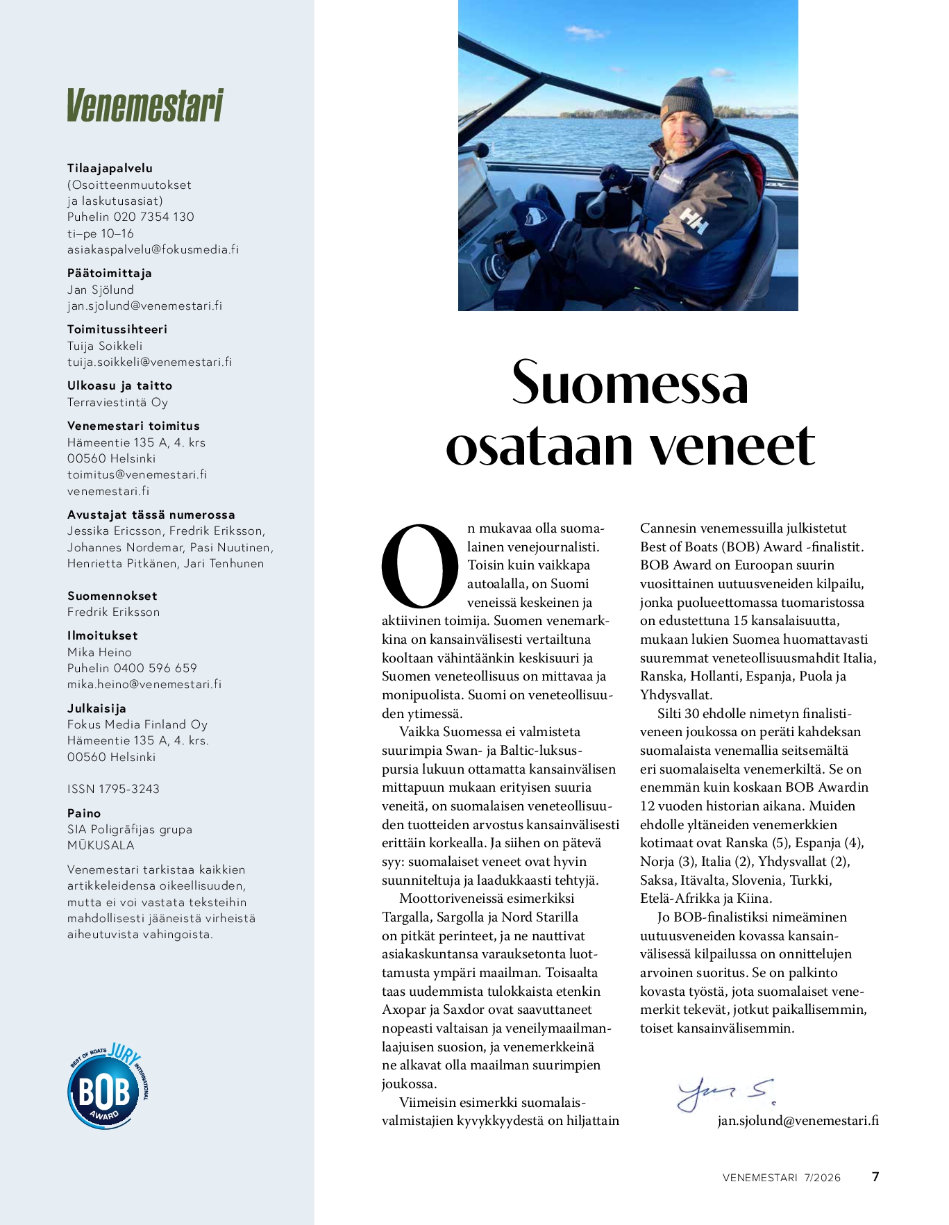 Pääkirjoitus 7/2026